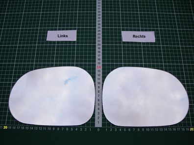 Außenspiegel Spiegelglas Ersatzglas Mercedes ML W163 ab 1997-2002 Rechts sph