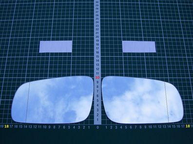 Außenspiegel Spiegelglas Ersatzglas VW Bora, Jetta 4 ab 1998-2005 Links asph