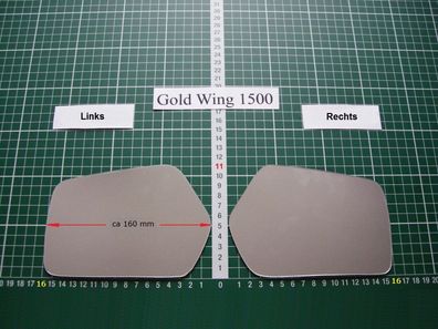 Spiegel Spiegelglas Ersatzglas Motorrad Honda Gold Wing 1500 Rechts sph 160 mm