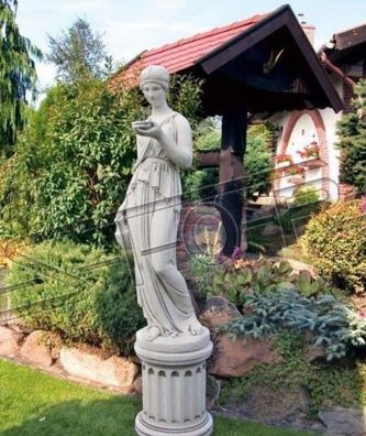 Römische Figur Statue Grabstein Figuren Statuen Skulptur Skulpturen Garten 165cm