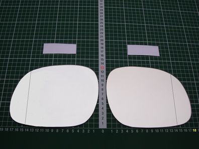 Außenspiegel Spiegelglas Ersatzglas Kia Carnival I ab 1998-2001 Rechts asph