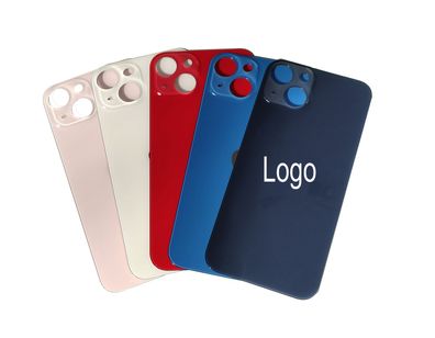 iPhone 13 MINI Backcover Glas (schwarz, weiß, rosa, blau, rot, grün) Rückseite deckel