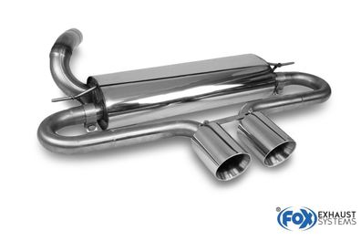 Fox Auspuff Sportauspuff Komplettanlage für Ford Focus 3 ST Fließheck 2,0 184kW