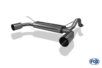 Fox Duplex Auspuff Sportauspuff Endschalldämpfer für Honda Civic IV EG 2/3/4/6