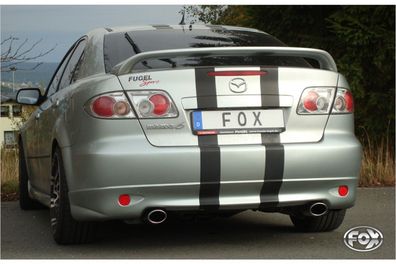 Fox Duplex Auspuff Sportauspuff Endschalldämpfer für Mazda 6 GG/ GY kein facelift