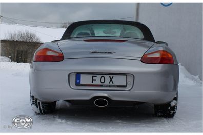 Fox Auspuff Sportauspuff Endschalldämpfer für Porsche Boxster 986 2,5l 150kW