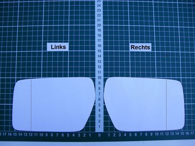 Außenspiegel Spiegelglas Ersatzglas Citroen XM ab 1989-1994 Li oder Re asph