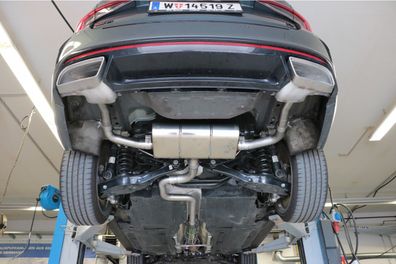 Fox Duplex Auspuff Sportauspuff Endschalldämpfer für Skoda Octavia NX RS iV 1,4l