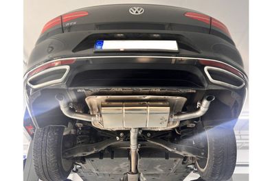Fox Duplex Auspuff Sportauspuff Endschalldämpfer für VW Passat GTE 1,4l 115kW