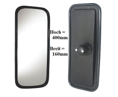 Außenspiegel Spiegel Landtechnik Fendt Schlepper 400x160mm ø14-23 Bhz 24V