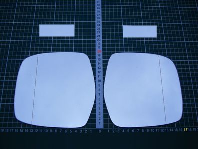 Außenspiegel Spiegelglas Ersatzglas Toyota Land Cruiser 2 ab 1996-02 Li o R asph