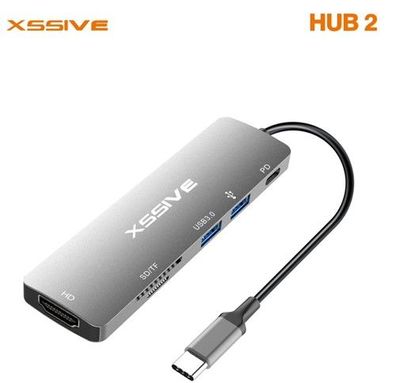 USB-C Pro Hub 6 in 1 Adapter Schlanker Multi-Port