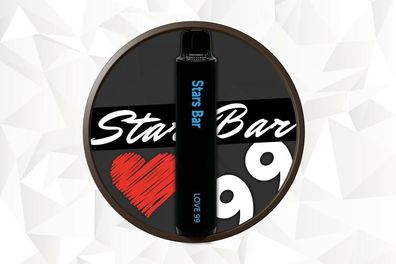 Stars Bar 1500 Love 99 ( Melone Maracuja Minze ) 20mg Nikotin Einweg E-Zigarette Vape