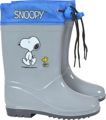 Regenstiefel Snoopy Junior Pvc Grau/ Blau Größe 30-31