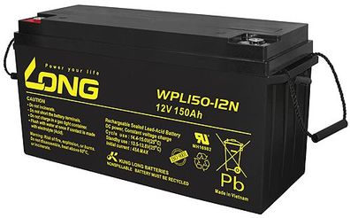 Kung Long Akku 12V 150Ah Pb Batterie Bleigel WPL150-12N Longlife