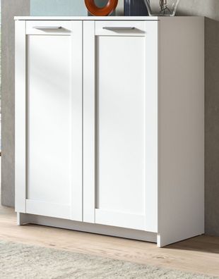 Kommode Sideboard in weiß Wohnzimmer Möbel Esszimmer Anrichte Ibiza 78 x 95 cm
