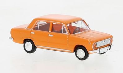 Brekina 22415 - 1/87 Fiat 124, orange, 1966 - Neu