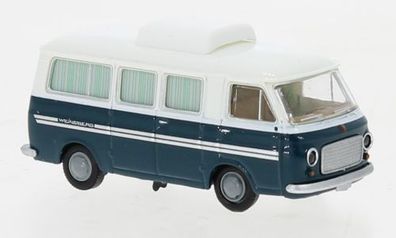 Brekina 34417 - 1/87 Fiat 238 Camper, weiss/ blau, 1966 - Neu