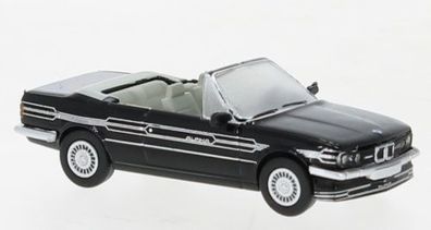 Brekina PCX870446 - 1/87 BMW Alpina C2 2,7 Cabriolet, schwarz/ Dekor, 1986 - Neu