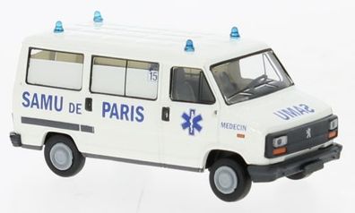 Brekina 34915 - 1/87 Peugeot J5 Bus, Samu de Paris (FR), 1982 - Neu