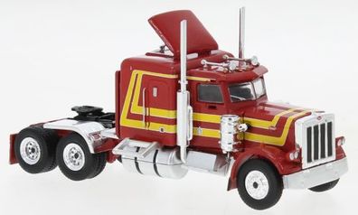 Brekina 85709 - 1/87 Peterbilt 359, rot/ gelb, 1973 - Neu