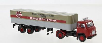 Brekina 85172 - 1/87 Scania LB 76, Datra, Pritschensattelzug, 1962 - Neu