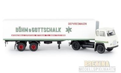 Brekina 85171 - 1/87 Scania LB 76 Kühlkoffer-SZ "Böhm & Gottschalk" (NL) - Neu