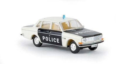 Brekina 29419 - 1/87 Volvo 144 - Police Waadt / Vaud (CH) - Neu