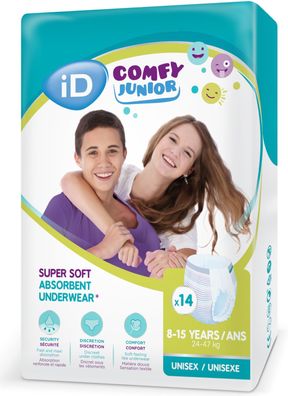 ID Comfy Junior Pants 8-15 Jahre 14 Stück Inkontinenz Einweg Slip Kinder