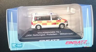 Rietze 53837 - 1/87 Volkswagen T6.1 DRK Rettungsdienst Potsdam-Mittelmark