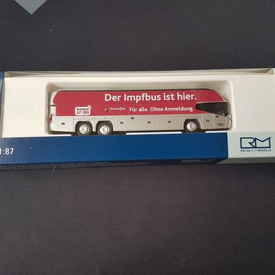 Rietze 67139 - 1/87 Neoplan Cityliner C07 Bohr Reisen - Impfbus - Neu