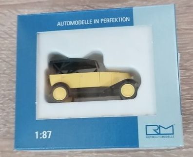 Rietze 83057 - 1/87 Renault NN1 Cabrio gelb schwarz - Neu