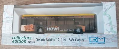 Rietze 73010 - 1/87 Solaris Urbino 12 '14 Stadtbus Goslar - Hova Autoteam - Neu