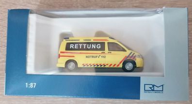 Rietze 53622 - 1/87 Volkswagen T5 &acute;10 Emergency Medical Service Thüringen - Neu