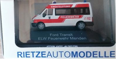 Rietze 51048 - 1/87 Ford Transit Feuerwehr Menden - Neu