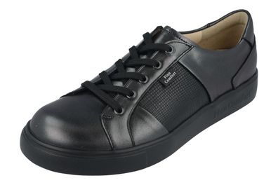 FINN Comfort Omaha Damen Schnürschuhe Sneaker grau anthrazit schwarz Glattleder