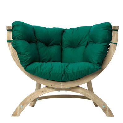 Amazonas Loungesessel Siena Uno Verde inkl. Sitzkissen ca. 118,5 x 93,5 x 58 cm für