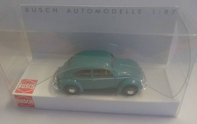 Busch 52950 - 1/87 / H0 VW Käfer mit Ovalfenster, blau - Neu