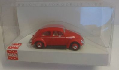 Busch 52901 - 1/87 / H0 VW Käfer mit Brezelfenster, rot - Neu