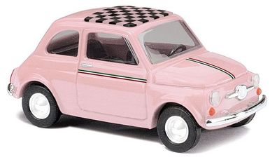 Busch 48733 - 1/87 / H0 Fiat 500 pink - Neu