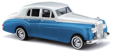 Busch 44422 - 1/87 / H0 Rolls Royce zweifarbig, blaumetallic, Bj. 1959 - Neu