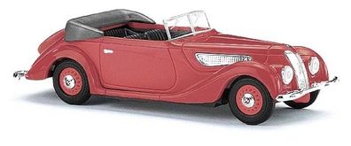 Busch 40288 - 1/87 / H0 EMW 327 Cabrio, rot, Bj. 1952 - Neu