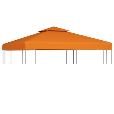 vidaXL Pavillon-Ersatzdach 310 g/ m² Orange 3x3 m