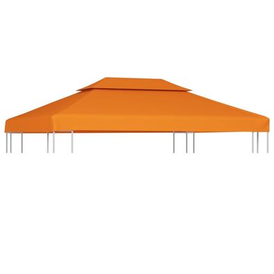 vidaXL Pavillon-Ersatzdach 310 g/ m² Orange 3x4 m
