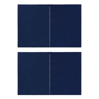 vidaXL Partyzelt-Seitenwände 2 Stück mit Reißverschluss PE Blau