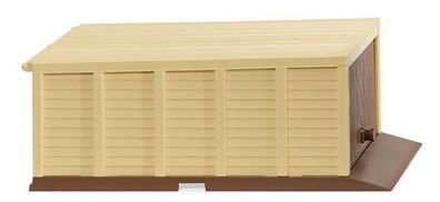 Wiking 114003 - 1/87 Selbstbau-Garage (3S) - blassbraun/ elfenbein - Neu