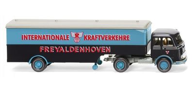 Wiking 051324 - 1/87 Koffersattelzug (MB Pullman) "Freyaldenhoven" - Neu