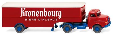 Wiking 051322 - 1/87 Koffersattelzug (Saviem) "Kronenbourg" - Neu