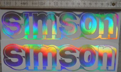 S51Enduro, Aufkleber,3D Hologrammoptik, transparenter HG Simson, DDR