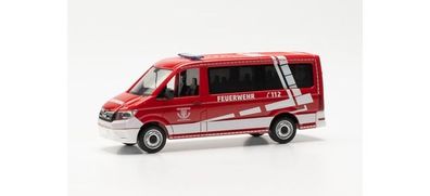 Herpa 953016 - 1/87 MAN TGE Bus "Feuerwehr Dippoldiswalde"; Dachkennung 191 -Neu